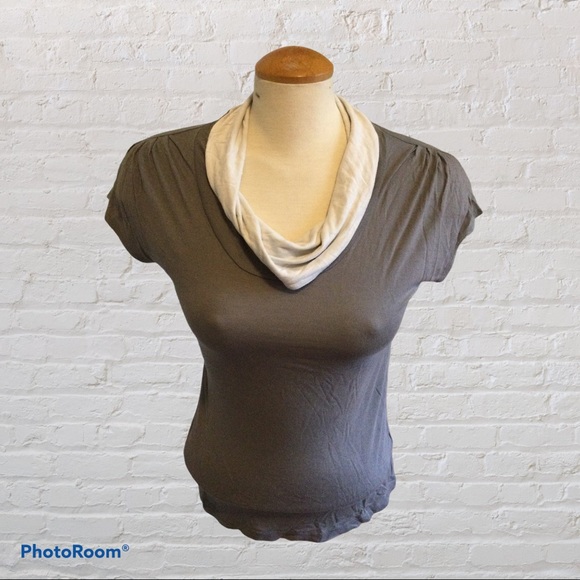 Banana Republic Tops - COPY - Banana Republic Taupe Cowl Neck T-shirt